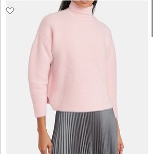 NWT FUZZY MOCK NECK SWEATER - Michelle Mason